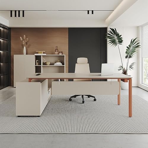 LINKIO Home Office Desks Boss Simple Supervisor Manager Desk Large Desk President Desk Office Computer Table Desk