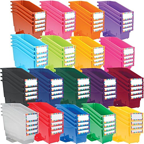 Really Good Stuff Non-Tip Book & Binder Holders with Stabilizer Wings