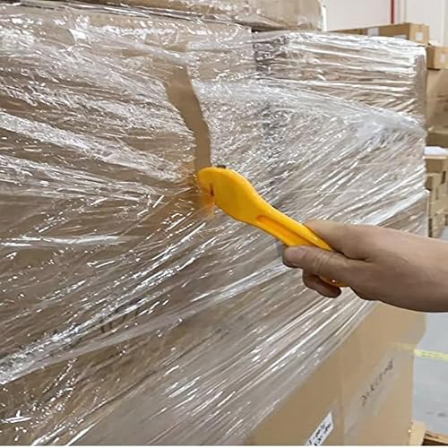 HaTur Stretch Film Dispensers Pallet Stretch Film Packing Machine with Film Cutter Shrink Wrap Dispenser Holder, Suit for 12" - 20" Stretch Film