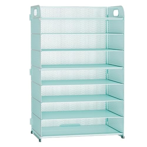 cfycfy987 file organizer Large Capacity File Storage Rack Magazine Material Sorting Desktop Basket Desk