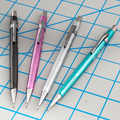 Pentel Sharp Mechanical Pencil, (0.9mm), Metallic Silver Barrel, Box of 12 (P209Z)