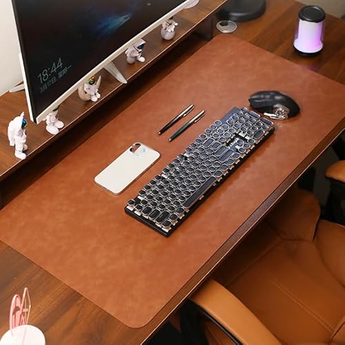 SKJFODVC Retro Leather Pad Waterproof Sided Desk Office Study
