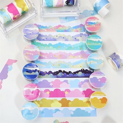 UOHLCX Washi Tape Cute Art Decorative Adhesive DIY Scrapbooking Sticker Label Stationery