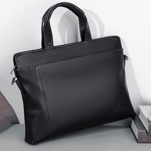 NVEIRGH Briefcase Handbag Large Capacity Laptop Bag Men's Shoulder Messenger