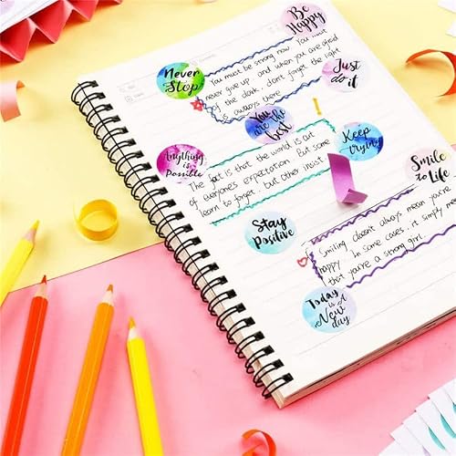 OISNGWNG Watercolor Reward/Incentive Stickers Motivational Sticker School Stationery Supplies