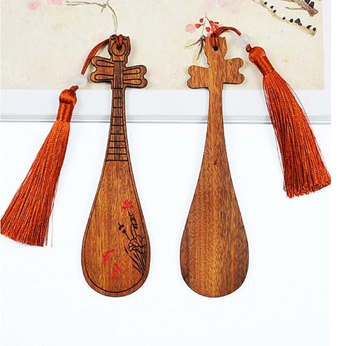 NSUQOA Musical Instrument Bookmark Beautiful and Easy to Use Chinese Literature Pen Set