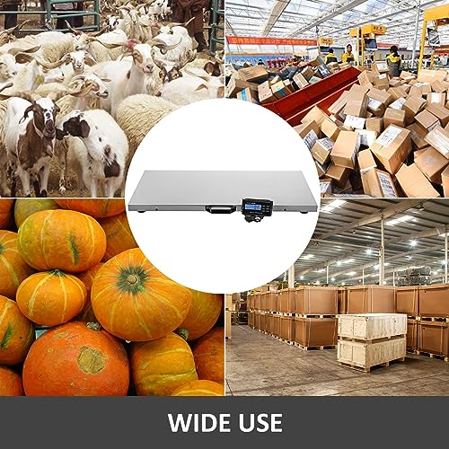 Digital Livestock Scale Large Pet 38 X 30cm Vet Scale Stainless Steel Platform Elect Ronic Postal Shipping Scale(400LBS)