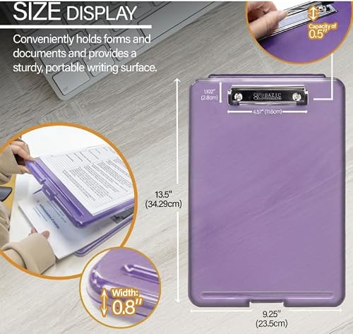 12 Pack, Translucent Clipboard Storage Case