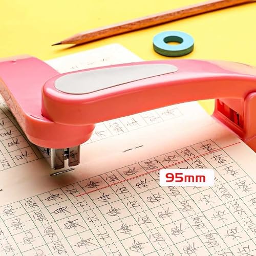 OEKFVCHVZ 360 Rotation Heavy Duty Stapler Use 24/6 Staples Effortless Long School Paper Office Bookbinding Supplies