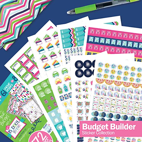 Bulk Budget Planning Stickers, Case of 50 Sticker Sets, 772 Stickers Per Set, Bill Due Date Reminders, Expense Tracking, Savings Goals, Auto Expenses, Holiday Spending, Eating Out