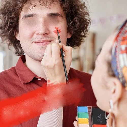 UOHLCX HBJWOV Art Painting Brushes 12Pcs Nylon Hair Different Paint Brushes Set for Acrylic Watercolor Gouache Oil Painting