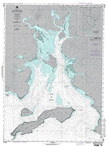 NGA Chart 21582: Golfo De Montijo (TRADITIONAL PAPER) 35.5 x 48