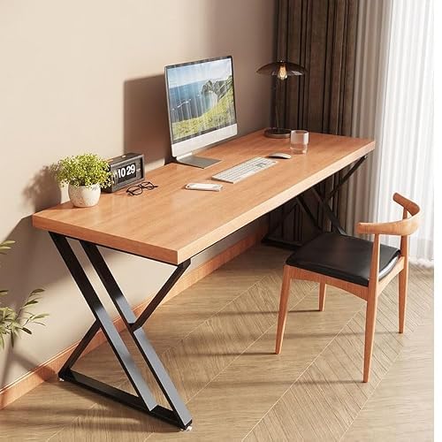 BGGJJ Computer Desk Solid Wood Study Desktop Computer Table Home Modern Desk Writing Table Simple Office Desk Desk with Drawers(160 * 80 * 75cm)