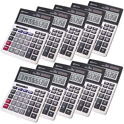 Innovera 15968 Profit Analyzer Calculator, Dual Power, 12-Digit LCD Display / 10 Pack
