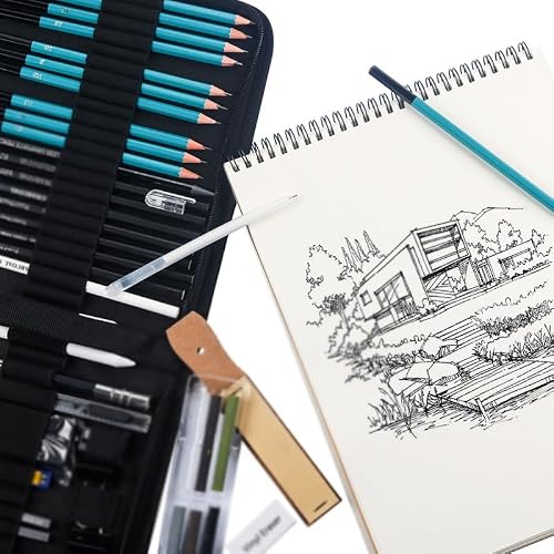 SIDUFHAOPKLL 28 Sketching Pencil Set Professional Art Drawing Student