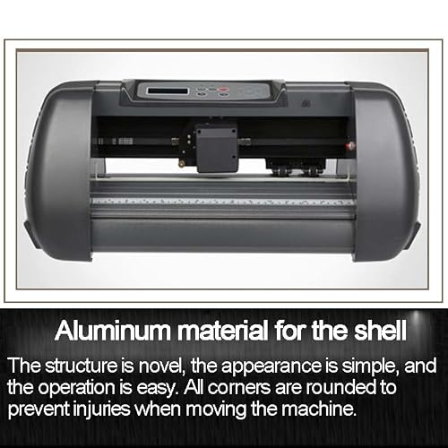 TYQMYSM High-Speed Desktop Cutting Plotter Machine, 375mm Cutter with LCD Display, Dual CPU Control for Sign Making, Decals, Stickers & Heat Transfer Paper