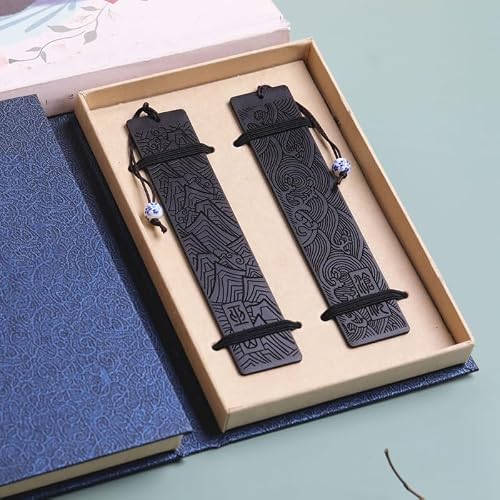 SEUOKMN China Wind Annual Meeting Gift Hollow Bookmark Box Personalized Set