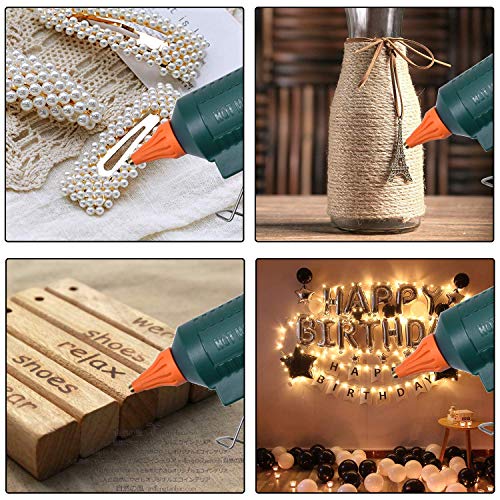 BOSWELL 150W Full Size Hot Glue Gun with 6 Copper Nozzles, Luxury Set