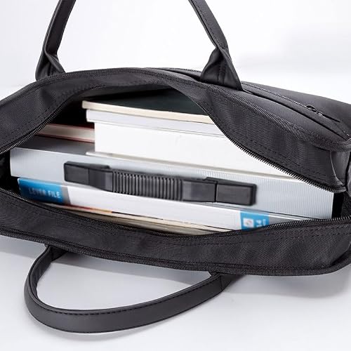WSNHFUD Business handbag Men's thickened briefcase Leisure Large capacity office