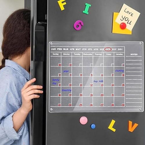 Magnetic Board Planner Daily Weekly Monthly Fridge Calendar
