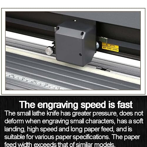 TYQMYSM High-Speed Desktop Cutting Plotter Machine, 375mm Cutter with LCD Display, Dual CPU Control for Sign Making, Decals, Stickers & Heat Transfer Paper