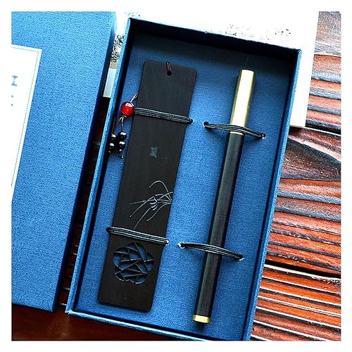 MVNOIRE Engraved Classical Chinese Literary Pen Bookmark Set