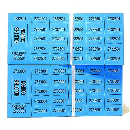 Lancaster Bingo Company Auction Tickets - 1000 Sheets - Assorted Colors (Blue)