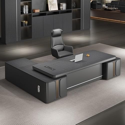 LINKIO Home Office Desks Atmospheric Boss Office Modern Furniture Large Desk Manager Room President Desk Computer Table Desk(2.2m)