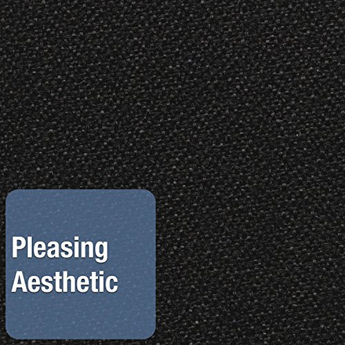 Quartet 7684BK Fabric Bulletin Board, Frameless,w/Hardware, 4-Ft x3-Ft, Black