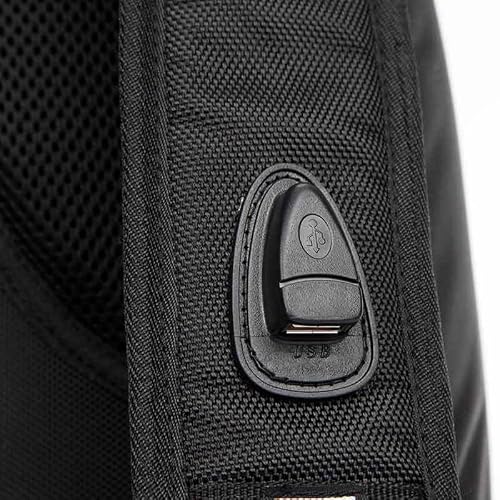 KJMZBDNEV Backpacks Casual Computer Business Laptop Backpack Carbon fiber for men women bag with USB charging port