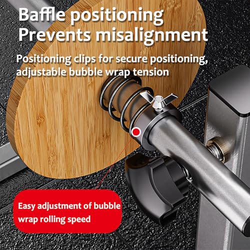 Xoiasth 30-80cm Bubble Wrap Dispenser Stand, Manual Standing Wrapping Roll Stand, Baffle Positioning and Adjustable Bubble Wrap Tension, for Commercial Warehouses and Commerce Packing (40cm)