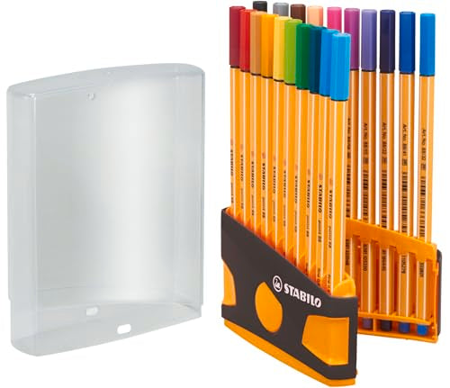 STABILO Fineliner point 88 - ColorParade - Assorted Colours - 20 pcs