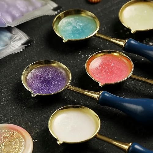 PuLAif Wax Stamp Seal Beads Multicolor 100 pcs Sunflower Wedding Sealing(K8)