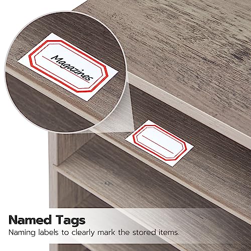 HOOBRO Countertop Mail Sorter Organizer, Wooden Literature Organizer, Student Mailbox for Classroom, Desktop Bill Organizer for Office Home School, 12 Compartments, Greige BG43WF01