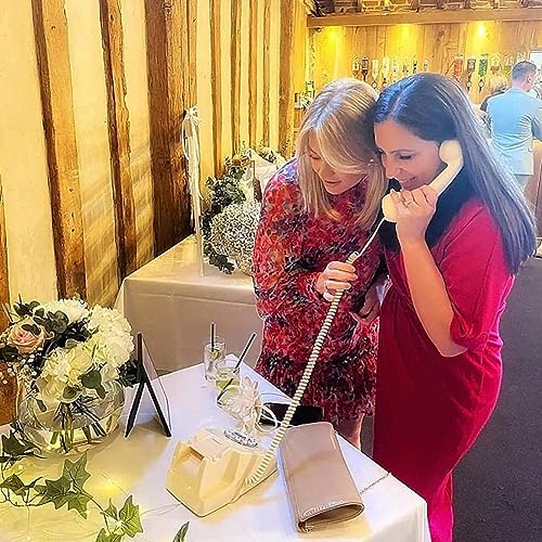 Retro Style Rotating Wedding Audio Guestbook Telephone Audio Guestbook for Wedding Retro Audio for Wedding Event Birthday Party Message Voicemail