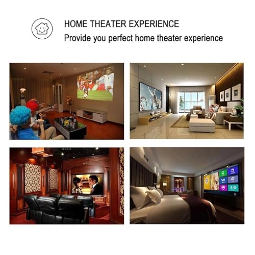 Portable Household Projector 1080P Video Miracast Home Theater for Phone Compatible