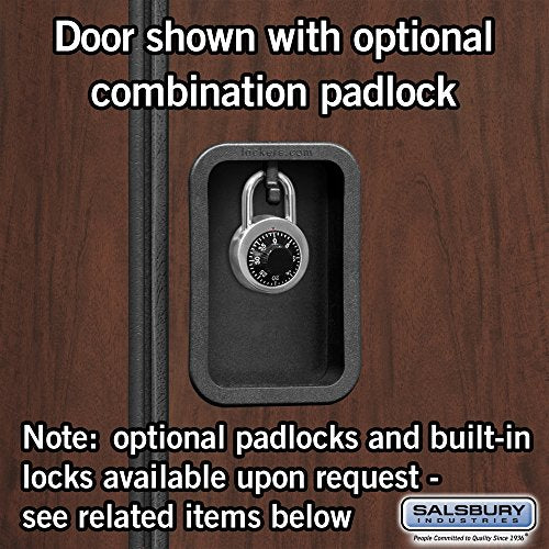 Salsbury Industries Double Tier Designer Wood Locker, Mahogany, 6' 3" x 15"