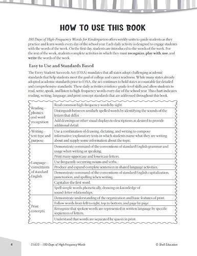 180 Days™: Reading, High-Frequency Words, & Printing Grade K: 3-Book Set (180 Days of Practice)