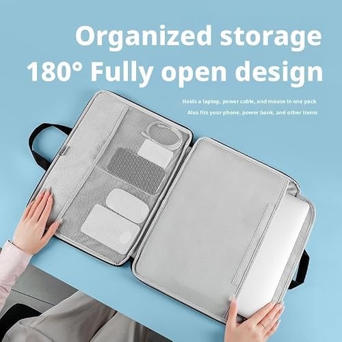 Briefcases for Men Open Laptop Sleeve Bag