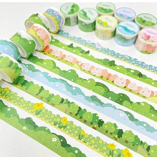 UOHLCX Masking Washi Tape Art Decorative Adhesive DIY Scrapbooking Sticker Label