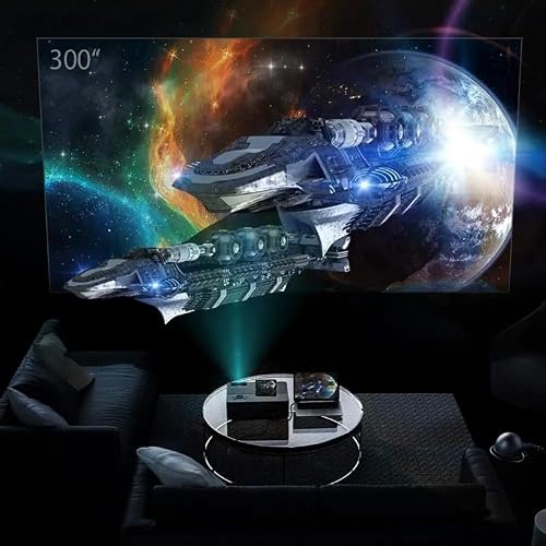 Native 1920 X 1080P Projector 9000L Upgrad Video Support 4k Zoom Home & Outdoor