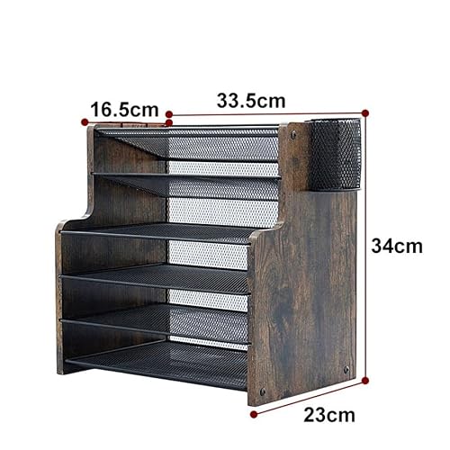 cfycfy987 file organizer File Management Rack Office Supplies Storage Pen Holder Desktop Stationery Notebook Organizing Desk