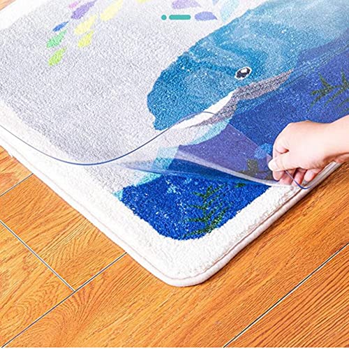 Office Chair Mat for Hard Wood Floors, 1.5mm Clear Floor Mat for for Rolling Chairs, Heavy Duty Wood/Tile Floor Protectors, Anti-Slip(160x160cm)