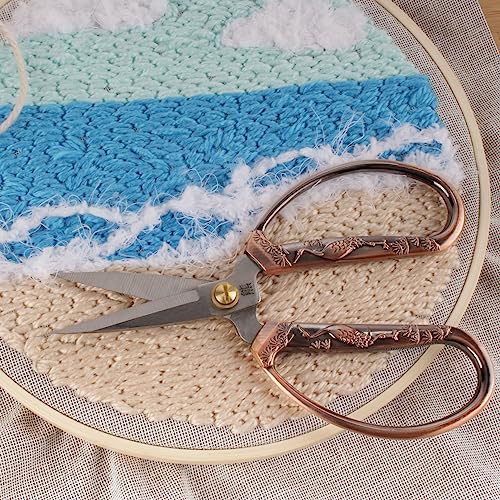JubileeYarn Crane Motif Small Embroidery Craft Scissors - Copper - 10 Scissors