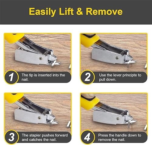PMFNVXUW Heavy Duty Upholstery Staple Remover Nail Puller Professional Tools Hand with Tack Tool
