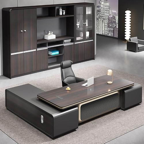 LINKIO Home Office Desks Office Furniture Modern Boss President Desk Supervisor Manager Room Large Desk Computer Table Desk(2m)