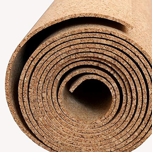 WidgetCo Cork Rolls - 1/4" Thick x 36" Wide x 30ft Length, Natural, Cut to Size, Bulletin Board, Corkboard (Qty 1)
