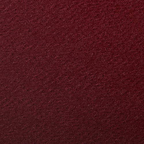 Clairefontaine - Ref 93764C - Etival Coloured Grained Drawing Paper (24 Sheets of Paper) - 50 x 65cm - 160gsm Cellulose Art Paper - Burgundy - Acid Free, pH Neutral