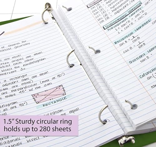 24 Pack, 1.5" Green 3-Ring View Binder w/ 2-Pockets
