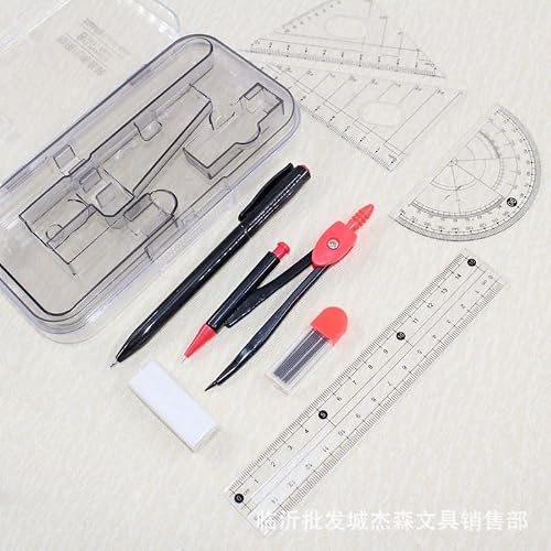 QVEZPRYX Practical Compass Learning Alloy Ruler